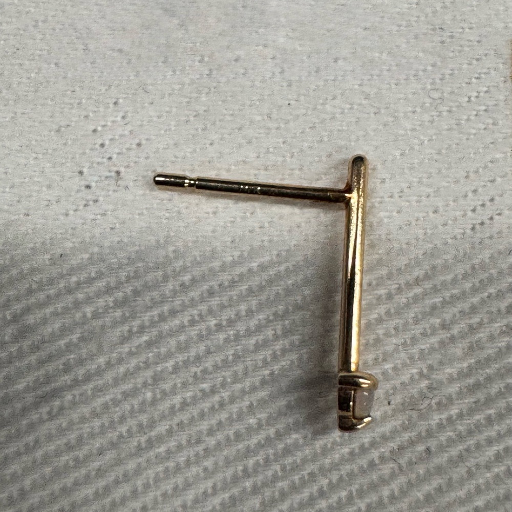 WWAKE Opal 14k Gold Bar One Step Earring - Qty 1 - Picture 5 of 6